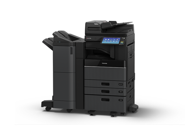 Toshiba e-STUDIO6528A Monochrome A3 Printer with Dual Scan Document Feeder, Staple Finisher and Hole Punch 
