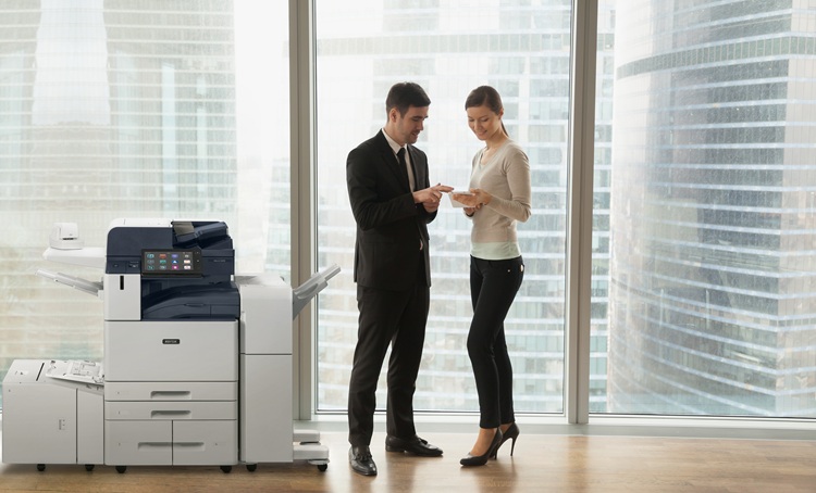 Multifunction Device with two office colleagues